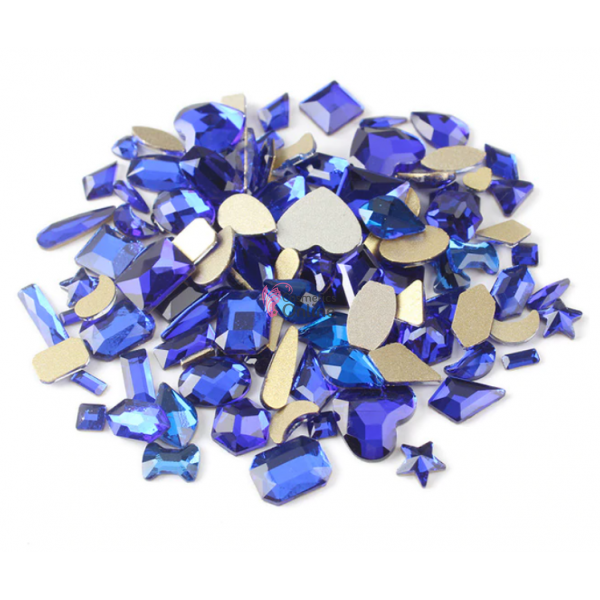 Cristale pentru unghii Marquise, 10 bucati Cod MQ068 Blue